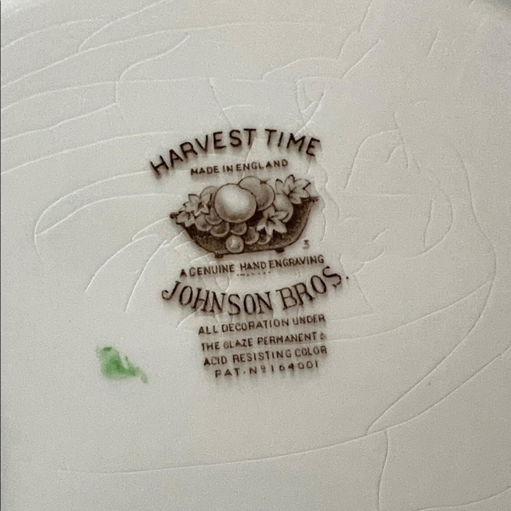 Vintage Johnson Brothers “Harvest Time” Oval Plate Platter 10" x 12" - Picture 2 of 3